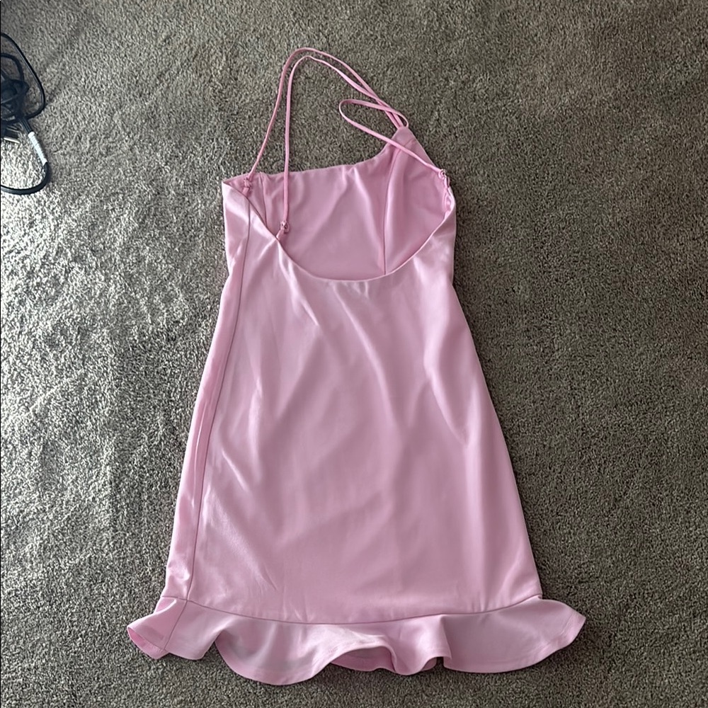 Pink Ruffle Hem Dress - Picture 2 of 2